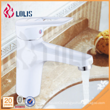 China wholesale white water tap wash basin faucet